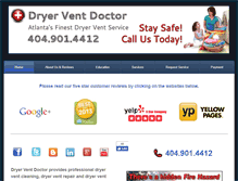 Tablet Screenshot of dryer-vent-doctor.com